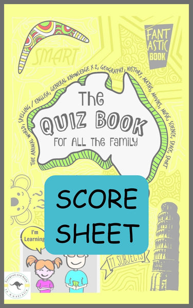 QUIZ BOOK-score sheet